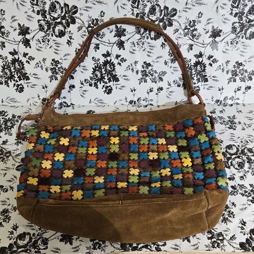 Multicolor Patchwork Shoulder Bag B149